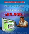 diseño web basico + hosting 1 año oportunidad unica $89.900.-