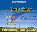 poste solar, postes metalicos, conicos, tubulares, santiago chile