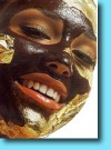 mascara  chocolate  -oro 