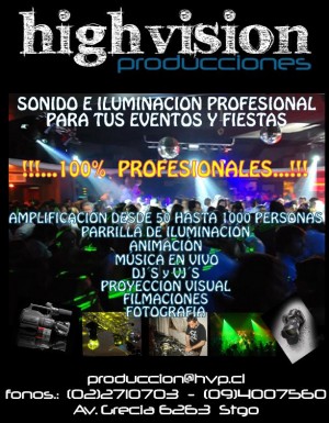 Francisco Fuentes O Avisos gratis en Chile en Pe&ntilde;alol&eacute;n |  Amplificacion, Sonido e Iluminaci&oacute;n Profesional, DJ, VJ, Musica en Vivo y mucho mas 100% profesionales