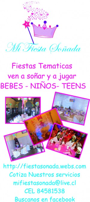 MI FIESTA SONADA Avisos gratis en Chile en Rancagua |  MI  FIESTA SO&Ntilde;ADA, CUMPLEA&Ntilde;OSINFANTILES