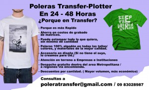 Poleratransfer Avisos gratis en Chile en Santiago |  Poleras Estampadas Transfer-Plotter, Poleras estampadas en materiales Transfer y plotter