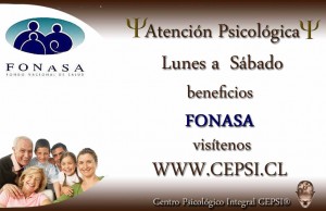  Avisos gratis en Chile en Santiago |  PSIC&Oacute;LOGOS - ATENCI&Oacute;N FONASA., CEPSI� � CENTRO PSICOL&Oacute;GICO INTEGRAL