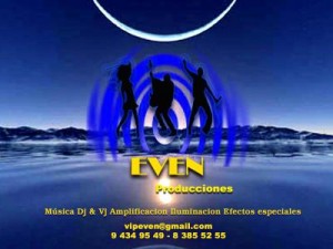 EVEN PRODUCCIONES Avisos gratis en Chile en Las Condes |  DJ, VJ, EVENTOS, AMPLIFICACION, ILUMINACION, FIESTAS, CUMPLEA&Ntilde;OS, MATRIMONIOS