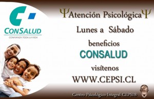  Avisos gratis en Chile en Santiago |  PSIC&Oacute;LOGOS - ATENCI&Oacute;N ISAPRE CONSALUD., CEPSI� � CENTRO PSICOL&Oacute;GICO INTEGRAL
