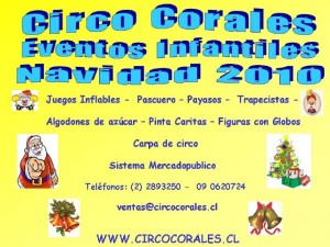 Mauricio Corales Avisos gratis en Chile en Santiago |  show Infantiles Navidad 2010, Juegos Inflables