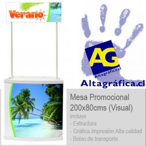 Altagrafica Avisos gratis en Chile en Santiago |  Mesas de promoci&oacute;n, Counters, TEL: 2231081 ALTAGRAFICA.CL , Mesas para promotoras, con bolso de transporte, mesa de promociones de f&aacute;ci