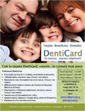 Denticard Avisos gratis en Chile en Puente Alto |  TARJETA BENEFICIOS DENTALES DENTICARD-URGENCIAS DENTALES-CLINICAS ASOCIADAS, www.denticard.cl