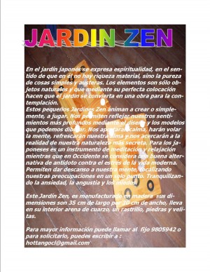 maeli Avisos gratis en Chile en Santiago |  Jardin Zen hecho a mano en madera , hecho a mano en madera
