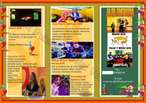 Alfa Eventos Cumplea&ntilde;os Avisos gratis en Chile en &Ntilde;u&ntilde;oa |  Animaciones Payasitas Funcion Titeres Show Magos Lazy  Sportacus 2261874, Cumplea&ntilde;os Infantiles Barney Minnie Mickey Monitoras Castillos Mesas y Sill