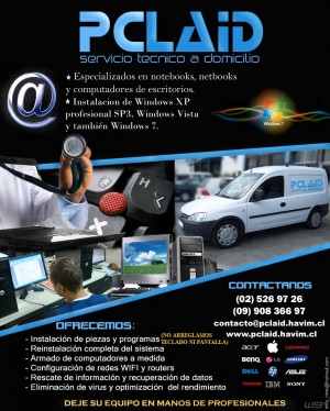  Avisos gratis en Chile en Santiago |  SERVICIO T&Eacute;CNICO PARA NOTEBOOK  Y PC A DOMICILIO, T&Eacute;CNICO EN COMPUTACI&Oacute;N A DOMICILIO 