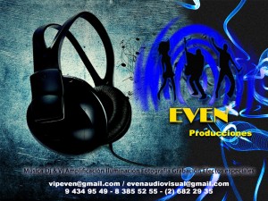 EVEN PRODUCCIONES Avisos gratis en Chile en Las Condes |  dj, audio profesional para eventos, fiestas, matrimonios, AMPLIFICACION, ILUMINACION, DJ, VJ, KARAOKE, EVEN PRODUCCIONES