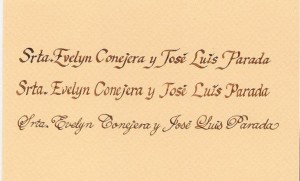 Veronica Arriagada A Avisos gratis en Chile en &Ntilde;u&ntilde;oa |  Caligrafia LA PLUMA, Rotulaci&oacute;n de Sobres, Diplomas, invitaciones