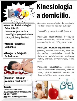 Viviana Mu&ntilde;oz Avisos gratis en Chile en Santiago |  kinesiologa a domicilio, salud, todas las comunas, kinesiologa a domicilio. 15.000 por sesi&oacute;n