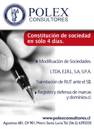 POLEX CONSULTORES Avisos gratis en Chile en Santiago |  &iquest;Necesitas Constituir una Sociedad?, En POLEX CONSULTORES la realizamos en s&oacute;lo d&iacute;as.