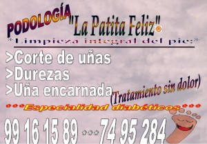 Jorge Toloza M Avisos gratis en Chile en Santiago |  Limpieza integral de pies (Durezas � Corte de u&ntilde;as, Etc.)., Podolog&iacute;a Integral �*La Patita Feliz*��