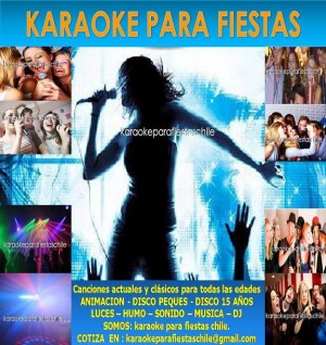 luis Avisos gratis en Chile en Vitacura |  Karaokes a domicilio animacion cumplea&Ntilde;o karaoke disco, Disco peques - disco 15 a&Ntilde;os