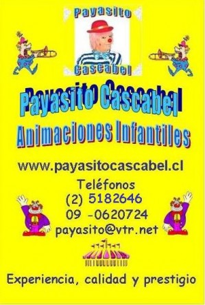 Mauricio Corales Avisos gratis en Chile en Batuco |  Animaciones Infantiles Payaso Cascabel, Fiestas Infantiles