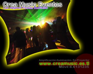 Crea Music Eventos Avisos gratis en Chile en Santiago |  Dj para Fiestas a domicilio( Todo tipo de fiestas ), Amplificacion , Iluminacion , Dj , Proyector