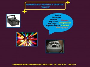 ERWIN LOBOS  Avisos gratis en Chile en Maip&uacute; |  Arriendo carritos algodon mote con huesillos cabritas hot-do, Carritos mayer de comidas para tu evento santiago
