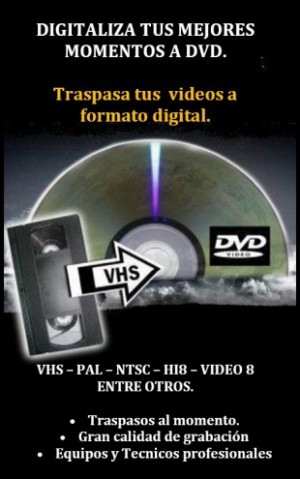  Avisos gratis en Chile en Providencia |  Multivisual Chile, Traspaso Video VHS a DVD  