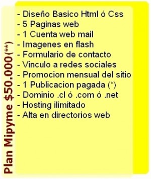 Freddy Aguayo Avisos gratis en Chile en Santiago |  Dise&ntilde;o de Sitios web / TODO INCLUIDO, Dominio + hosting + x 1 a&ntilde;o desde $50.000