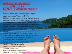 claudia Avisos gratis en Chile en Santiago |  necesita dinero? esta en dicom? obtengalo ya!!!, le ofrecemos una alternativa seria y eficaz