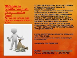 claudia Avisos gratis en Chile en Santiago |  otorgamos creditos aunque tenga dicom!!! unica solucion seria y eficaz, le ofrecemos una alternativa seria y eficaz