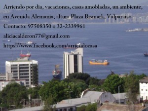 Alicia Calderon Avisos gratis en Chile en Valpara&iacute;so |  Casa renovada arriendo diario en valparaiso, central, un ambiente, Avenida alemania, valparaiso, fono 97508350, desde $25000 diario