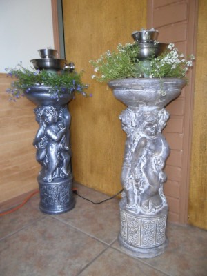 Eduardo Gutierrez Avisos gratis en Chile en Maip&uacute; |  Fuentes de agua o piletas con pedestal de &aacute;ngeles, Con cuarzo, plantas y bomba de agua. para decoraci&oacute;n o meditaci&oacute;n.