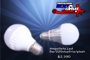 RENTAGAME CHILE Avisos gratis en Chile en La Cisterna |  Ampolleta led 5w/220v luz fria/cuerpo de plastico/precio: $ 2.390, Iluminacion led