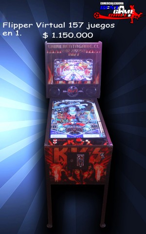 RENTAGAME CHILE Avisos gratis en Chile en La Cisterna |  Flipper virtual 157 juegos en 1/precio: $ 1.150.000, Maquinas de juego