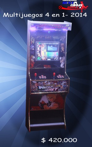 RENTAGAME CHILE Avisos gratis en Chile en La Cisterna |  Multijuegos 4 en 1- 2014/precio: $ 420.000, Maquinas de juego