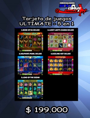 RENTAGAME CHILE Avisos gratis en Chile en La Cisterna |  Tarjeta de juegos ultimate - 5 en 1/precio: $ 199.000, Tarjeta para maquinas de juego