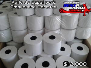 RENTAGAME CHILE Avisos gratis en Chile en La Cisterna |  Rollo de papel impresora termica/precio: $ 2.000 pesos, Accesorios para maquinas de juego