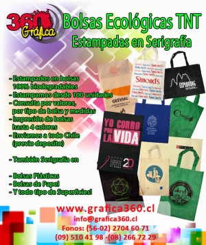 Carlos Ayala S&aacute;nchez Avisos gratis en Chile en Santiago |  Bolsas ecol&oacute;gicas tnt estampadas en serigraf&iacute;a , Bolsas ecol&oacute;gicas impresas