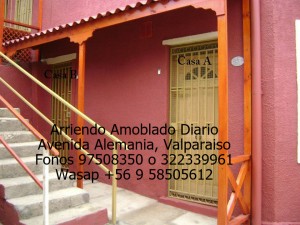 Alicia Calderon Avisos gratis en Chile en Valpara&iacute;so |  Casa vacacional arriendo diario, centrica en valparaiso, 1 dormitorio, Avenida alemania altura plaza bismark, valparaiso, fono 97508350