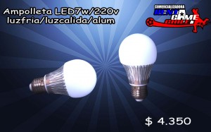 RENTAGAME CHILE Avisos gratis en Chile en Santiago |  Ampolleta 7 watts, 220 volt, luz fria o  luz calida,  cuerpo de alum, Iluminacion led