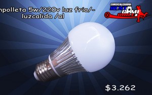 RENTAGAME CHILE Avisos gratis en Chile en La Cisterna |  Ampolleta led  5 watt 220 volt, luz fria o luz calida, cuerpo aluminio, Iluminacion led