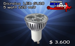 RENTAGAME CHILE Avisos gratis en Chile en La Cisterna |  Dicroico  led - gu10 5 watt  220volt/ precio: $ 3.600, Iluminacion led