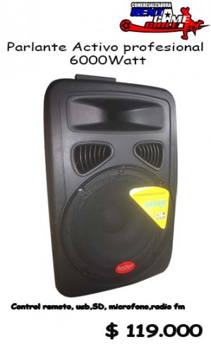 RENTAGAME CHILE Avisos gratis en Chile en Santiago |  Parlante activo profesional  6000watt  precio: $ 119.000, Oferta de rentagame chile