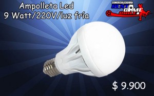 RENTAGAME CHILE Avisos gratis en Chile en Santiago |  Ampolleta led/9watt/220v/luz fr&iacute;a precio oferta: $ 9.900, Iluminacion led