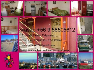 Alicia Calderon Avisos gratis en Chile en Valpara&iacute;so |  Arriendo amoblado diario, desde $25000, centrico, 1 dormitorio amplio, Avenida alemania altura mirador plaza bismark, valparaiso, fono 975083
