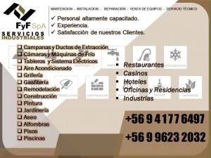 FyF: Servicios Industriales Avisos gratis en Chile en Santiago |  Fyf servicios industriales spa: mantenci&oacute;n de maquinaria industrial, Aseo, mantenci&oacute;n y reparaci&oacute;n industrial