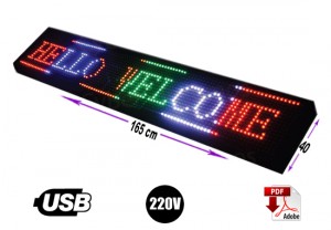 Rentagame chile Avisos gratis en Chile en La Cisterna |  Letrero programable  40 x 165 cm rgb o multicolor/gran avda. 8051, Letreros programables led usb y tecnolog&iacute;a publicitaria
