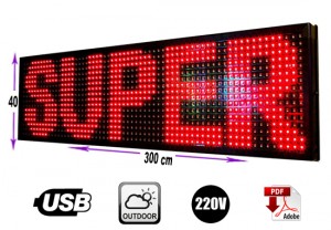 Rentagame chile Avisos gratis en Chile en La Cisterna |  Letrero programable led  40x 300 cm rojo outdoor/gran avda. 8051, Letreros programables led usb y tecnolog&iacute;a publicitaria