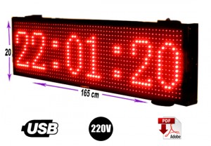 Rentagame chile Avisos gratis en Chile en La Cisterna |  Letrero programable 165 cm x 20 color rojo/gran avda. 8051, Letreros programables led usb y tecnolog&iacute;a publicitaria