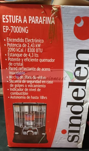Juan marambio Avisos gratis en Chile en Antofagasta |  Estufa parafina sindelen ep7000ng con encendido electronico, Estufa parafina sindelen