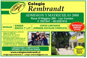  Avisos gratis en Chile en Las Condes |  Colegio Rembrandt de Las Condes, Colegio Personalizado, excelencia m&aacute;x.15 alumnos por curso - Psicopedagogos
