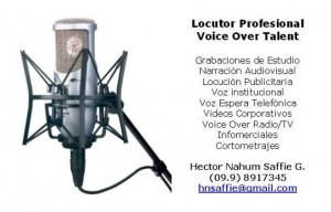  Avisos gratis en Chile en Santiago |  Locutor Profesional , , , Voz, Experiencia, Calidad., Publicidad, Marketing, Eventos.